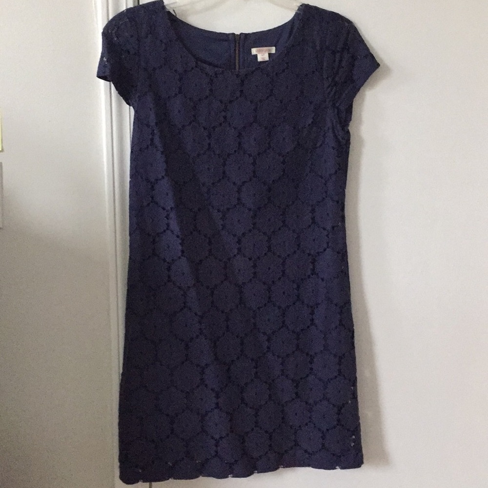 Dark blue lace dress